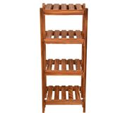 Wooden City Retro Ayakkabılık Banyo Rafı Saksılık 4 Katlı