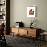 Wooden Decoration Rustica Masif Ahşap Hazeran Kapaklı Tv Ünitesi - Koyu Ceviz