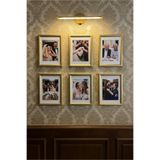 Wooden Factory 15x21 Gold Duvar Çerçevesi Fotoğraf Resim Çerçevesi Masaüstü ve Duvar Kullanımı Dikey Yatay Dekoratif Çerçeve