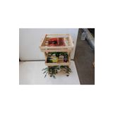 Wooden Factory 3 Katlı Tekerlekli Sebzelik – Ahşap Raflı Saklama Ve Düzenleyici Organizer