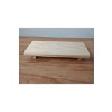 Wooden Factory Ayaklı Ahşap Sunumluk – Yağdanlık, Sabunluk ve Çok Amaçlı Dekoratif Stand (25x8.5 cm)