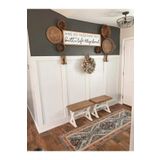 Wooden Factory Iskandinav Duvar Çıtası Dekoratif Mdf Duvar Çıtası 1 Paket(5 Adet) 100×8 Cm