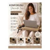 Wooden Factory Katlanabilir Laptop Sehpası – Modern ve Pratik Kahvaltı & Çalışma Masası