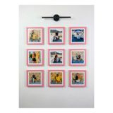 Wooden Factory Renkli Ahşap Fotoğraf Çerçeve Seti – 20x20 cm Kare Duvar Dekoru ve Galeri Fotoğraf Çerçevesi Seti