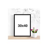Wooden Factory Siyah Renk 30x40 Çerçeve – Duvar Dekorasyonu İçin Boş Çerçeve