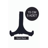 wooden gift design 5 Adet Siyah Ahşap Çerçeve Tabak Teşhir Ayağı Standı Sergi Ayak