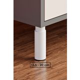 wooden lane studio Orta Destek Ayağı 13.5-21 cm Beyaz Ayarlanabilir Tablalı – Mobilya Kanepe Koltuk Dolap Baza için