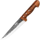 Wooden Saplı Dövme Kasap Bıçağı 18,5 cm - Gümüş
