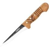 Wooden Saplı Dövme Sıyırma Bıçağı 14,5 cm - Gümüş