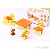 Wooden Toys 3D Ahşap Maket Çocuk Bahçesi Takımı Oyuncak
