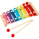 Wooden Toys 8'li Ksilofon - Renkli