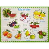 Wooden Toys ZKB081 Ahşap Tutmalı Eğitici Yapboz