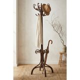 Woodenbend Class Ceviz Rengi Ayaklı 8'li Thonet Askılık – Ahşap Gövdeli Ceviz Renk Vestiyer Askılık