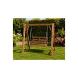 WOODENSA Ahşap Bahçe Balkon Salıncağı 170x95x164 Cm