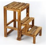 Woodensa Basamakli Katlanir Ahsap Merdiven Tabure 32X34X52 cm CIN096 - Ahşap