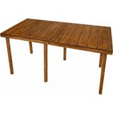 Woodensa Çok Amaçli Katlanabilir Kamp, Piknik Masasi Ceviz 60X60X9 - 60 x 120 cm - Kahverengi