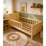Woodensa Dogal Ahsap Çocuk ve Yetiskin Yatagi Karyola Ayakli 120X200X21 cm KRY006 - Ahşap - 120 x 200 cm