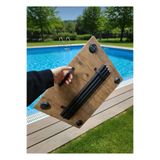 WOODENSA Katlanır Kamp Masası Balkon Bahçe Masası Piknik Masası Sehpası 60x45cm