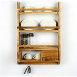 Woodensa Kiraz Ahsap Baharatlik Terek 40X9X60 cm CIN090 - Ahşap - Ceviz