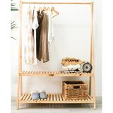 Woodensa Konfeksiyon Askılık Iki Raflı