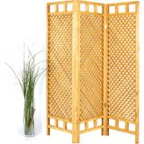Woodensa Modern Tasarım Ahşap Paravan Seperatör 3 Kanat Kiraz 160 cm Yükseklik 150 cm Genişlik - 160 cm Yükseklik , 150 cm Genişlik