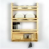 Woodensa Naturel Ahsap Baharatlik Terek 40X9X60 cm CIN091 - Ahşap
