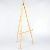 Woodensa Naturel Ahsap Resim Standi Sovale 120X50 cm CIN093 - Ahşap - Bej