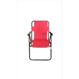 Woodensa Plastik Kollu Katlanir Piknik ve Kamp Sandalyesi Kirmizi 46,5X40,5X41 cm Sirt 57X55X81 cm - Kırmızı