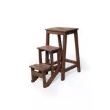 Woodenworker Katlanır Tabure & Merdiven (3 Basamaklı)