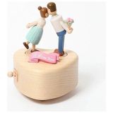Wooderful Life Ilk Öpücük Ahşap Müzik Kutusu - 1063003 - Renkli