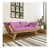 Woodesk Adalar Masif 2li Kanepe Cpt8168-210 Natural Natural Pembe