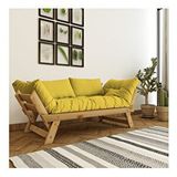 Woodesk Adalar Masif 2li Kanepe Cpt8169-210 Natural Natural Sarı