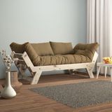 Woodesk Adalar Masif Natural-Camel Renk 2li Kanepe CPT8122-210 - Sütlü Kahverengi