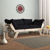 Woodesk Adalar Modern Masif Ahşap Natural-siyah Renk Kanepe