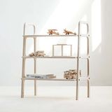 Woodesk Albero Masif Ahşap Kitaplık 90x90 Natural Cpt4654-90