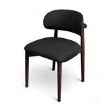 Woodesk Avalon Masif Ahşap Ayaklı Sandalye Ceviz Siyah Snd3054-Cs