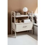 Woodesk Boulder, Ahşap Çekmeceli Kitaplık, 90X75