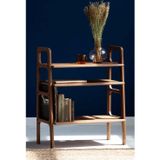 Woodesk Brooklyn Masif Ahşap Kitaplık, 90X75, Tik Renk, Cpt4663-75