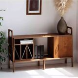 Woodesk Cpt4658-140 Chanson Masif Ahşap140x90 cm Natural Renk Dolap