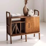 Woodesk CPT4679-100 Eleganza Masif Ahşap 100x90 CM Tik Renk Dolap