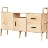 Woodesk CPT4697-140 Vetta Masif Ahşap 140x90 CM Natural Renk Dolap