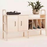 Woodesk Cpt4702-140 Vetro Masif Ahşap 140x90 cm Naturel Renk Dolap