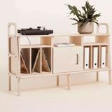 Woodesk Cpt4711-170 Mare Masif Ahşap 140x90 cm Naturel Renk Dolap