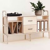 Woodesk CPT4712-140 Sereno Masif Ahşap 140x90 CM Naturel Renk Dolap