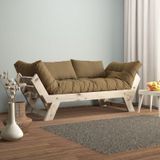 Woodesk CPT8122-210 Adalar Masif Natural-Camel Renk 2'li Kanepe