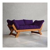 Woodesk CPT8127-210 Adalar Masif Mor Renk 2'li Kanepe