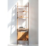 Woodesk Esperanza, Masif Ahşap Kitaplık Ve Raf Ünitesi, 190X50, Tik Renk, Cpt4761-190