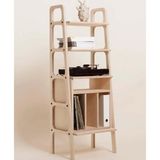 Woodesk Fiore Masif Ahşap Kitaplık Ve Raf Ünitesi, 140X50 Natural Renk