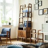 Woodesk Layer, Ahşap Kitaplık Ve Raf Ünitesi, 190X75, Tik Renk, Cpt4752-190