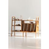 Woodesk Legno, Ahşap Kitaplık Ve Raf Ünitesi, 120X90, Tik Renk, Cpt4694-120